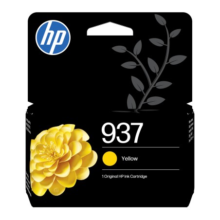 HP 937 Yellow Original Ink Cartridge - Exceptional Quality & Reliability for Brilliant Prints